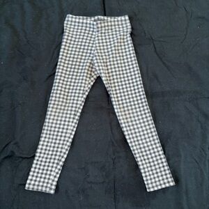 Old Navy Black and White Checkered Kids Leggings